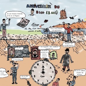 Dessin spécial pour la fête du blog de Deix Dessin spécial pour la fête du blog de Deix