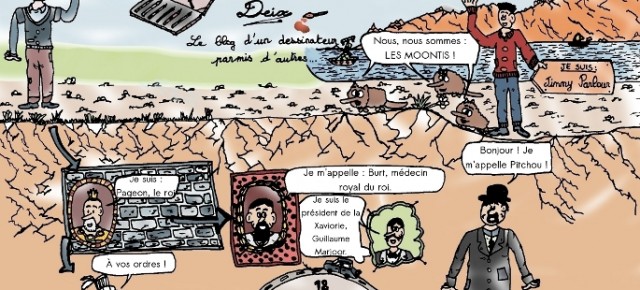 Dessin spécial pour la fête du blog de Deix