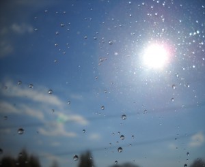 Pluie mêlée de soleil...
