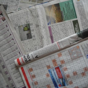 La maison "envahie" par les journaux La maison "envahie" par les journaux