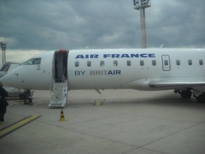 L'avion "Air France" que nous avons pris pour y aller...