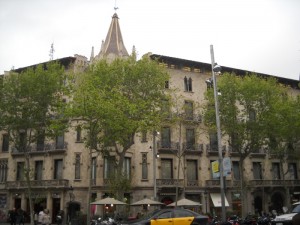 Rue typique barcelonaise...